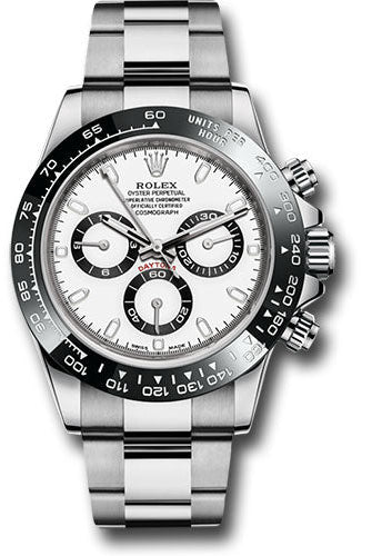 Rolex Steel Cosmograph Daytona 40 Watch - White Panda Index Dial - 116500LN w