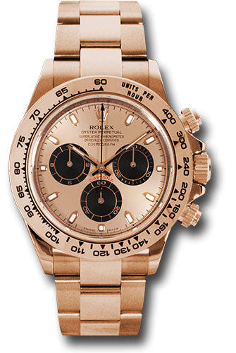 Rolex Everose Gold Cosmograph Daytona 40 Watch - Pink Index Dial - 116505 pbk