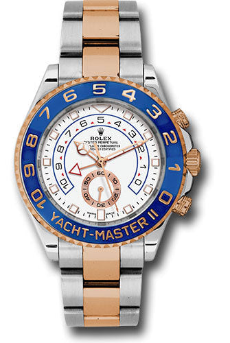 Rolex Steel Yacht-Master II 44 Watch - White Dial - 116681