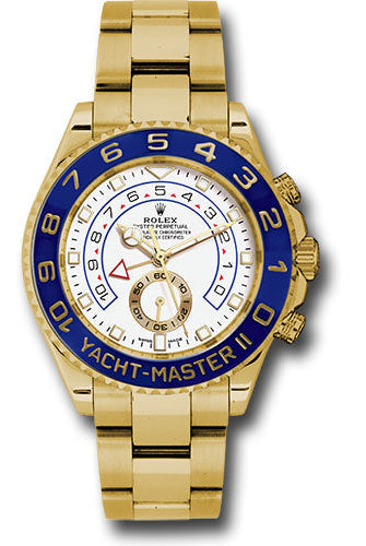Rolex Yellow Gold Yacht-Master II 44 Watch - White Dial - 116688