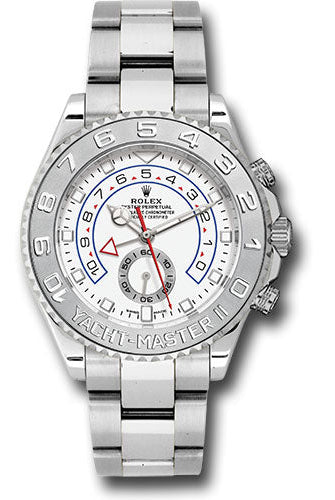 Rolex White Gold Yacht-Master II 44 Watch - White Dial - 116689