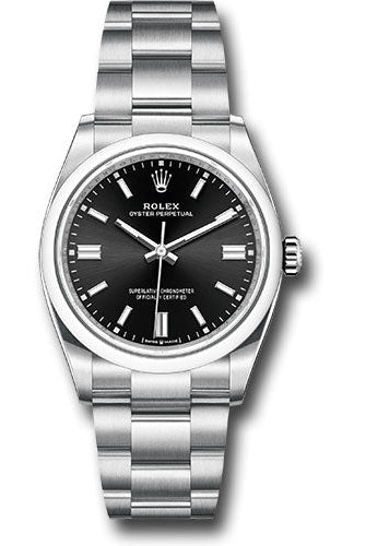 Rolex Oyster Perpetual 36 Watch - Domed Bezel - Black Index Dial - Oyster Bracelet - 126000 bkio