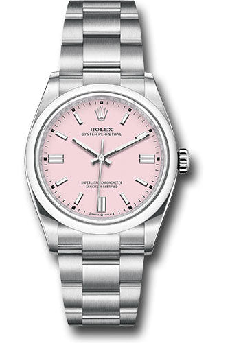 Rolex Oyster Perpetual 36 Watch - Domed Bezel - Candy Pink Index Dial - Oyster Bracelet - 126000 cpio