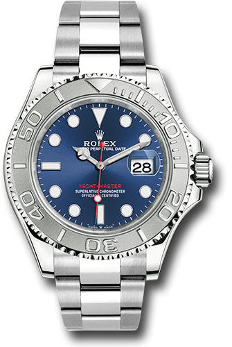 Rolex Steel and Platinum Yacht-Master 40 Watch - Blue Dial - 3235 Movement - 126622 blu