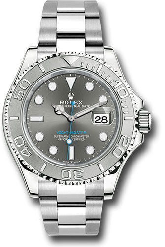 Rolex Steel and Platinum Yacht-Master 40 Watch - Dark Rhodium Dial - 3235 Movement - 126622 dkrh
