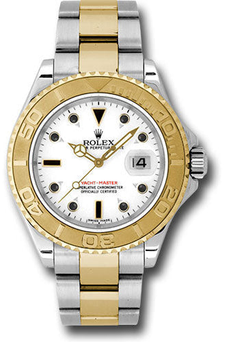 Rolex Steel and Yellow Gold Yacht-Master 40 Watch - White Dial - 16623 w