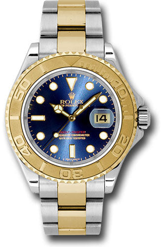 Rolex Steel and Yellow Gold Yacht-Master 40 Watch - Blue Dial - 16623 b