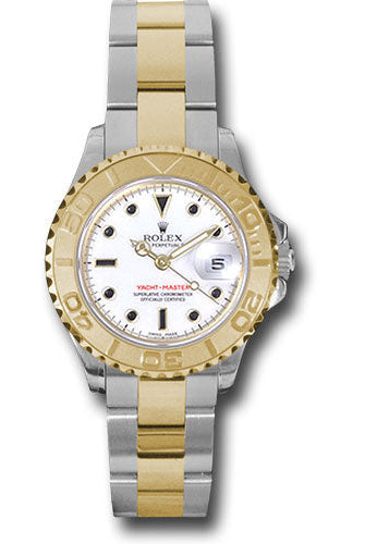 Rolex Steel and Yellow Gold Lady Yacht-Master 29 Watch - White Dial - 169623