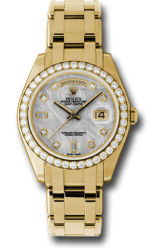 Rolex Yellow Gold Day-Date Special Edition 39 Watch - 40 Diamond Bezel - Meteorite Diamond Dial - 18948 mtd