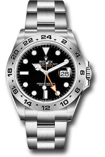 Rolex Oyster Perpetual Explorer II Watch - Oystersteel - Black Dial - Oyster Bracelet - Release - 226570 bk