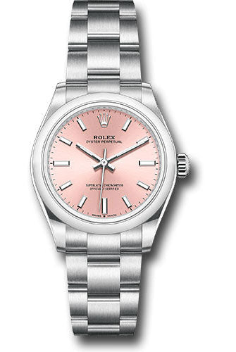 Rolex Oyster Perpetual 31 Watch - Domed Bezel - Pink Index Dial - Oyster Bracelet - 277200 pio