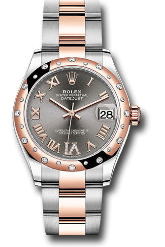 Rolex Steel and Everose Gold Datejust 31 Watch - 24 Diamond Bezel - Mother-Of-Pearl Diamond Dial - Oyster Bracelet - 278341RBR dkrhdr6o
