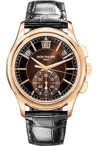 Patek Philippe Complications Flyback Chronograph Annual Calendar, Rose Gold, Brown Sunburst Dial
