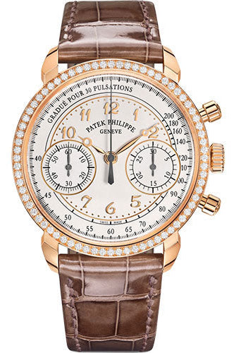 Patek Philippe Complications Chronograph, Rose Gold, Silvery Opaline Dial