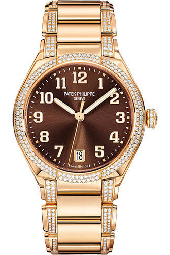 Patek Philippe Twenty~4 Automatic 36 mm Round Case, Rose Gold, Brown Dial, 7300/