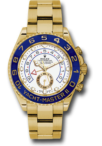THE Ｊailers Rolex Yellow Gold Yacht-Master II 44 Watch - White Dial