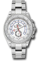 Rolex White Gold Yacht-Master II 44 Watch - White Dial - 116689