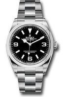 Rolex Stainless Steel Oyster Perpetual Explorer - Black Dial - Oyster Bracelet - 2021 Release - 124270