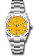 Rolex Oyster Perpetual 36 Watch - Domed Bezel - Yellow Index Dial - Oyster Bracelet - 126000 yio