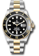 Rolex Steel and Gold Submariner Date Watch - Black Bezel - Black Dial - 126613LN