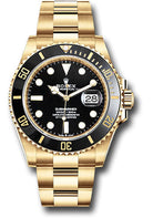 Rolex Yellow Gold Submariner Date Watch - Black Bezel - Black Dial - 126618LN