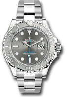 Rolex Steel and Platinum Yacht-Master 40 Watch - Dark Rhodium Dial - 3235 Movement - 126622 dkrh