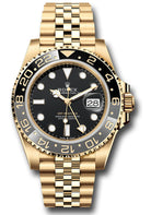 Rolex Yellow Gold GMT-Master II Watch - Bidirectional Rotatable Bezel - Black Dial - Jubilee Bracelet - 126718grnr bkj