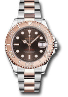 Rolex Steel and Everose Gold Rolesor Yacht-Master 37 Watch - Chocolate Dial - Oyster Bracelet - 268621 choo