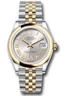 Rolex Steel and Yellow Gold Datejust 31 Watch - Domed Bezel - Silver Diamond Roman Six Dial - Jubilee Bracelet - 278243 sdr6j