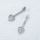 IGI certified Lab Grown Multi Shape Diamond Drop Earrings 6.94ctw in 10K white gold, additional view