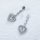 IGI certified Lab Grown Multi Shape Diamond Drop Earrings 7.88ctw in 10K white gold, additional view