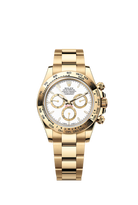 Rolex Yellow Gold Daytona 40, Yellow Gold Bezel, White Index Dial, Oyster Bracelet, Ref. 126508