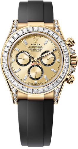 Rolex Cosmograph Daytona 40mm Yellow Gold Diamond-Set Dial Oysterflex Bracelet Diamond-Set Bezel and Diamond-Set Lugs - 126539TBR