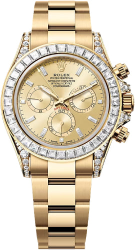 Rolex Cosmograph Daytona 40mm Golden Diamond-Set Dial Oyster Bracelet Diamond-Set Bezel - 126598TBR