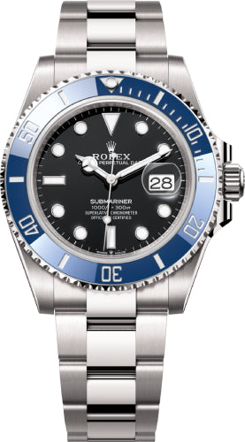 Rolex Submariner "Cookie Monster" White Gold Black Dial Blue Bezel 41mm - 126619LB