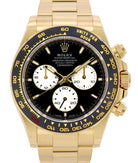 Rolex Yellow Gold Daytona 40 "Le Mans", Black Ceramic Bezel, White and Black Dial, Oyster Bracelet, Ref. 126528LN
