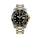 Rolex Steel and Yellow Gold GMT-Master II 40, Black Ceramic Bezel, Black Dial, Oyster Bracelet, Ref. 116713LN